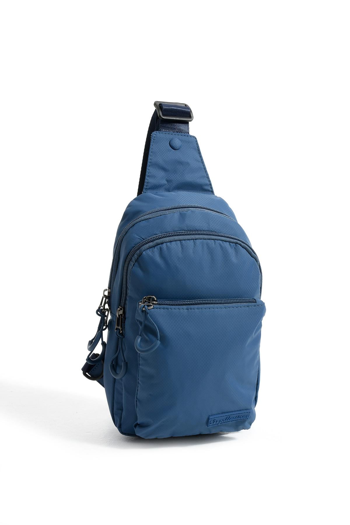 Üç Bölmeli Unisex Göğüs (Bodybag) Çantası Mavi (Model: 571-9N) 