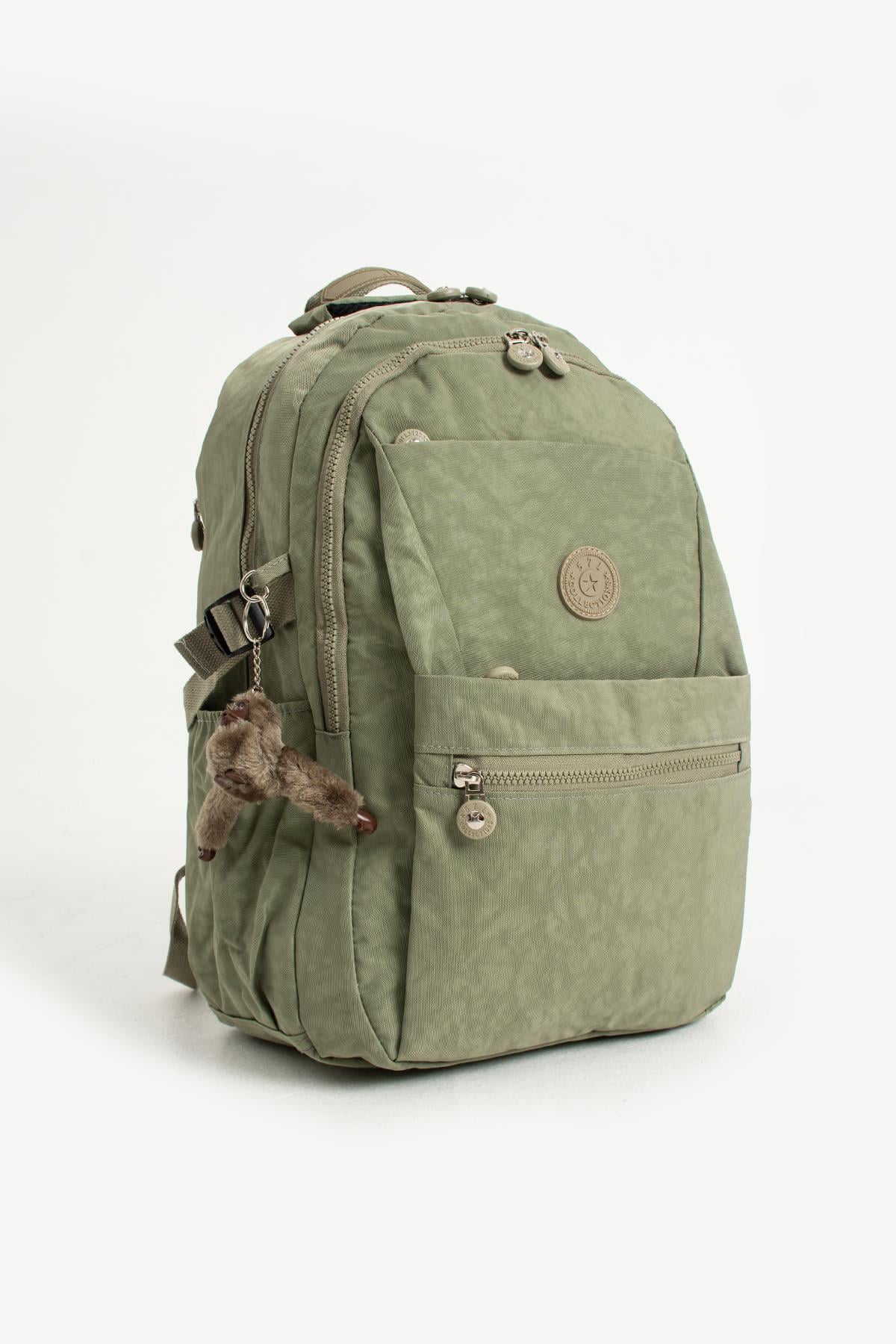 Ultra Hafif Çok Cepli Krinkıl Sırt Çantası Vizon (Model: 571-3A)
