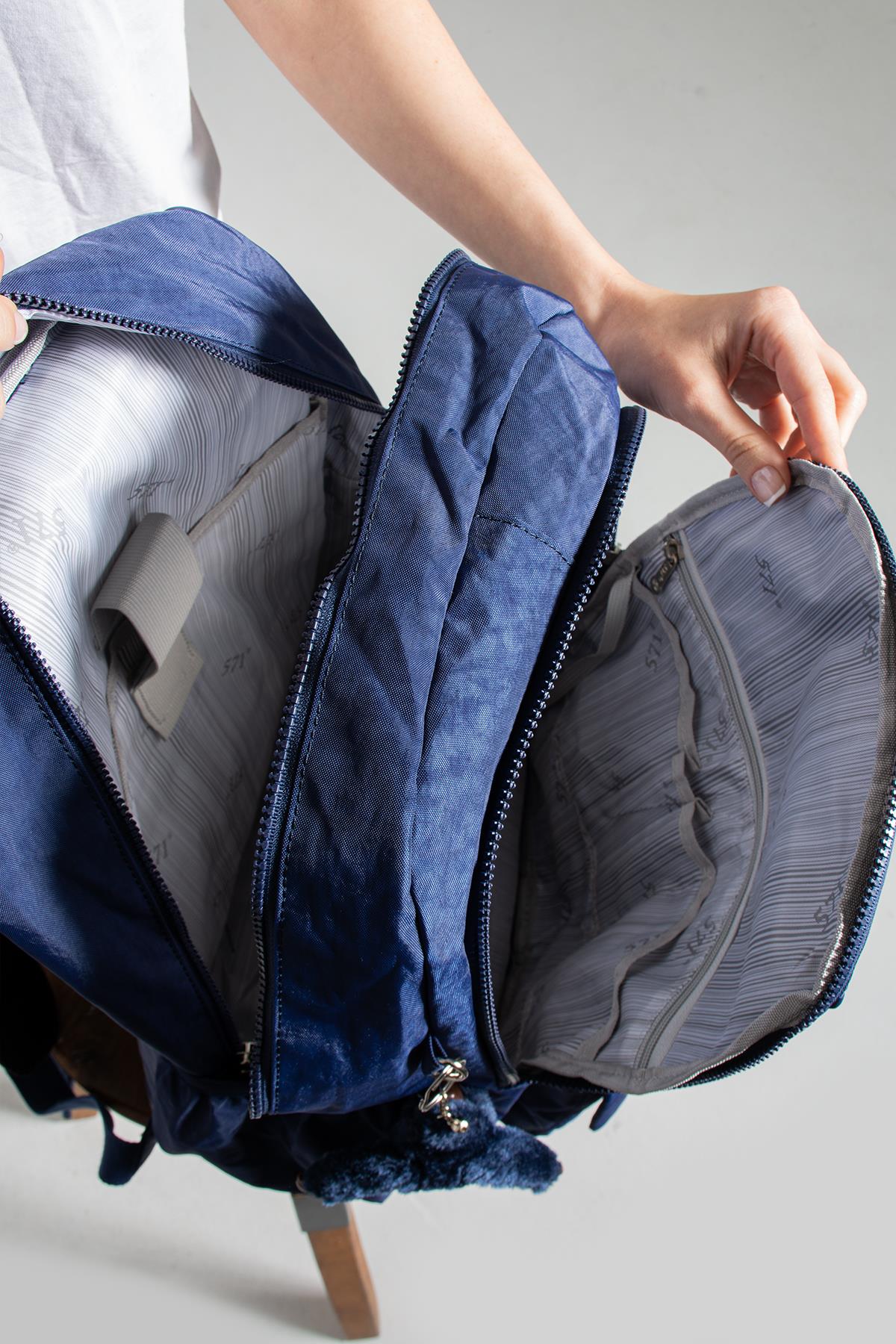 Ultra Hafif Çok Cepli Su Geçirmez Sırt Çantası Unisex Laci (Model: 571-1K)