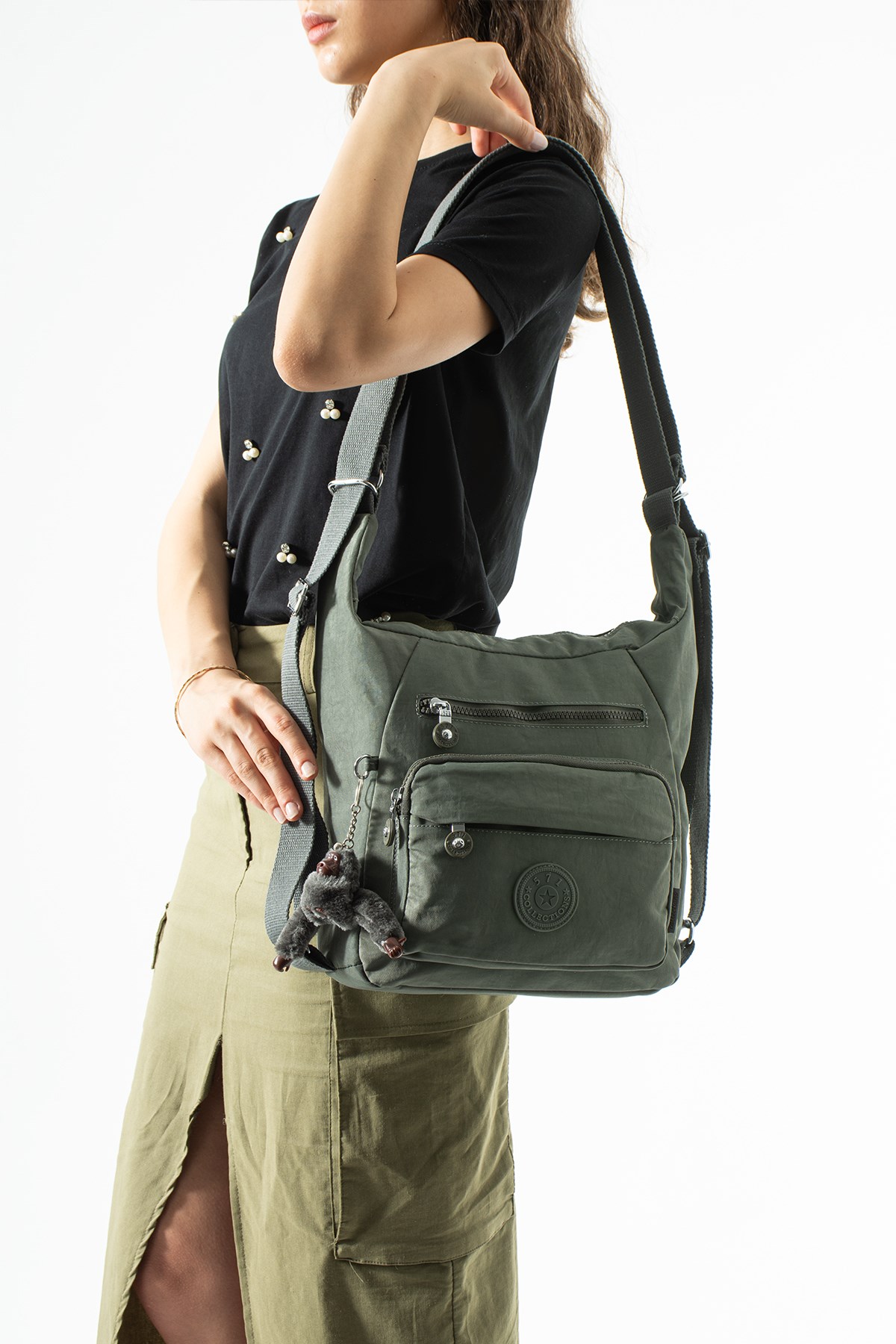Çok fonksiyonel, Sırt ve Omuz, çantası, ultra hafif , su itici kumaş (Gündelik, spor, seyahat) Gri Model: 571-5R