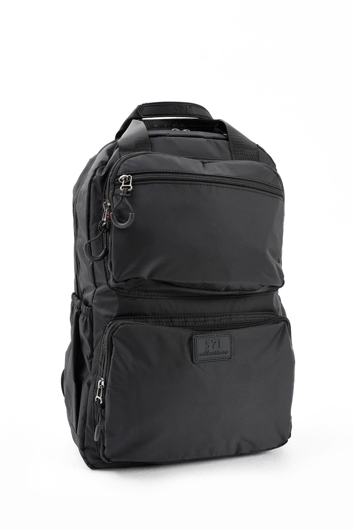 Ultra Hafif Çok Bölmeli Büyük Boy Sırt Çantası(Su Geçirmez, Notebook, Laptop) Siyah Model: (571-13-9F)