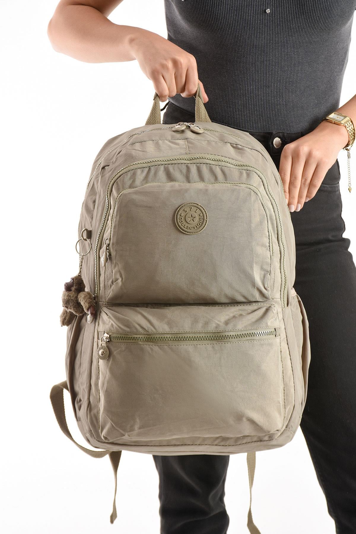 Ultra Hafif Sırt Çantası Okul Seyahat Unisex Vizon (Model: 571-1C) 