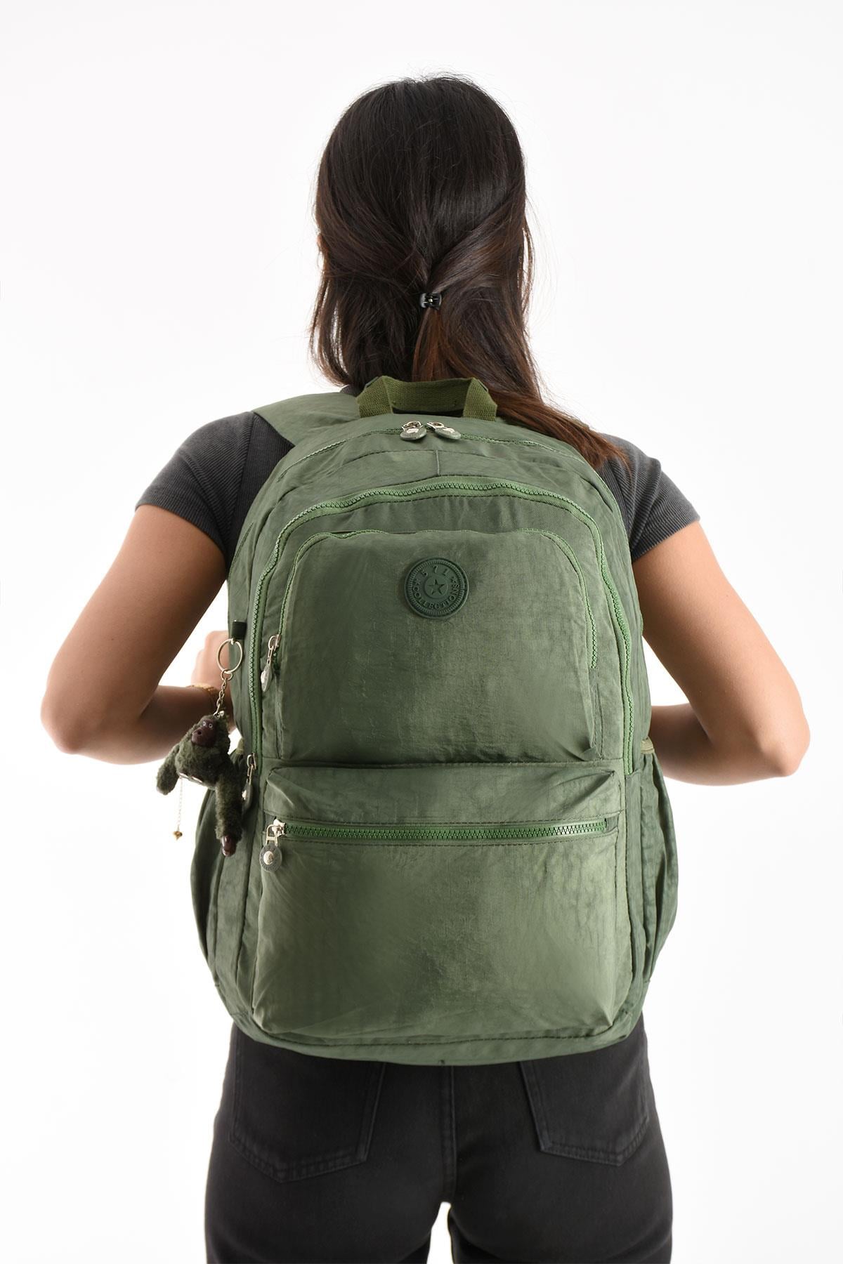 Ultra Hafif Sırt Çantası Okul Seyahat Unisex Yeşil (Model: 571-1C) 