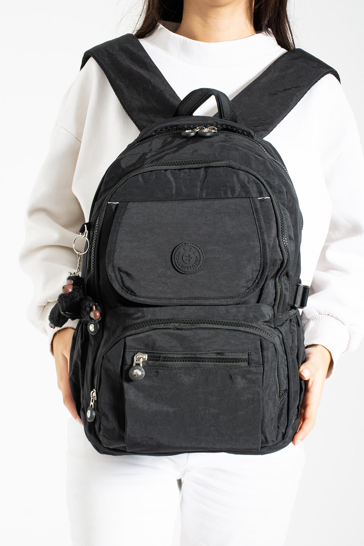 Ultra Hafif Sırt Çantası Unisex Siyah (Model: 571-3D)