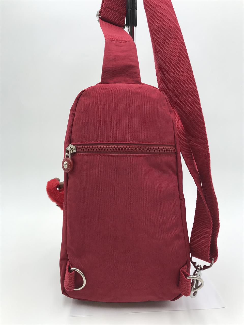 Üç Bölmeli Bodybag Göğüs Omuz Çantası Unisex Kırmızı (Model: 571-8A)