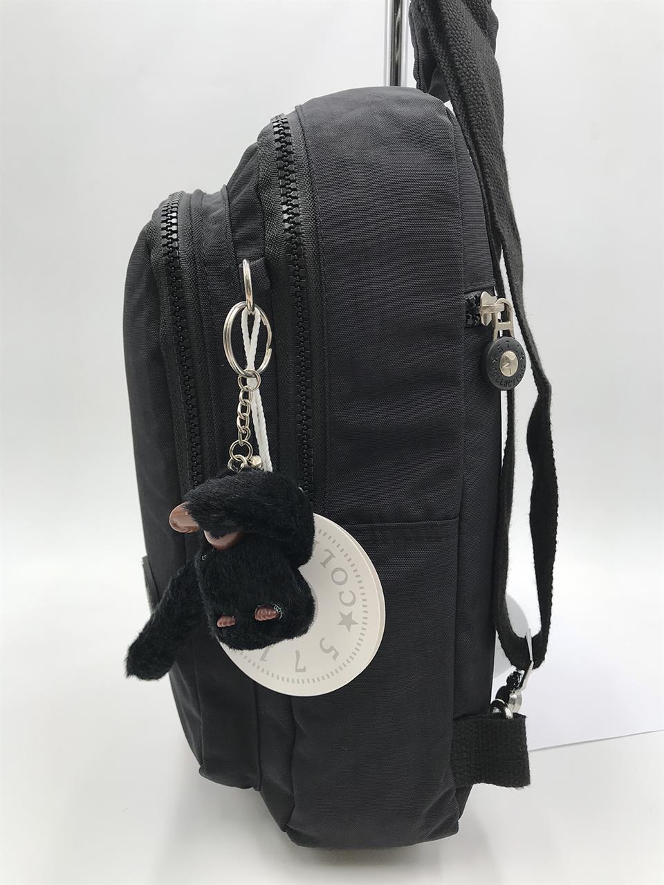 Üç Bölmeli Bodybag Göğüs Omuz Çantası Unisex Siyah (Model: 571-8A)