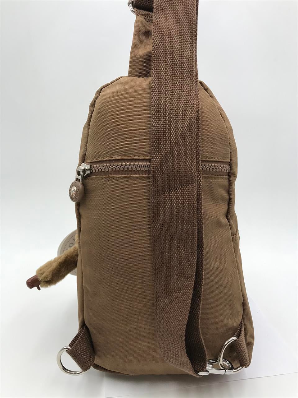 Üç Bölmeli Bodybag Göğüs Omuz Çantası Unisex Taba (Model: 571-8A)