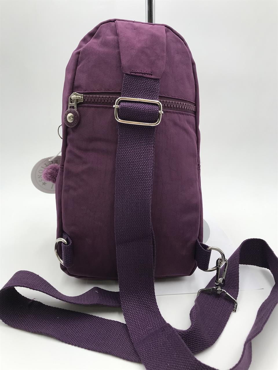 Üç Bölmeli Bodybag Göğüs Omuz Çantası Unisex Mor (Model: 571-8A)