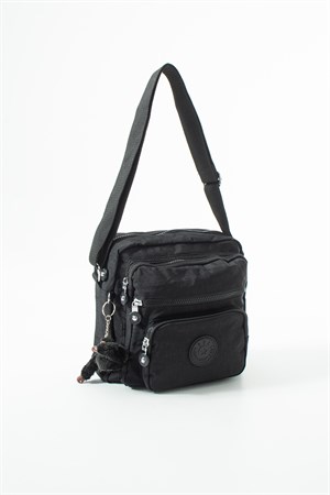Ultra hafif, çok cepli , çok bölmeli Çapraz askılı Postacı çanta (spor, seyahat, gündelik ) Siyah Model: 571-6U