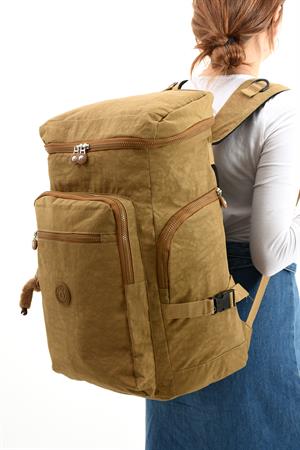 Büyük Boy Ultra Hafif Çok Bölmeli Dağcı Çantası Taba (Model: 571-7D) 