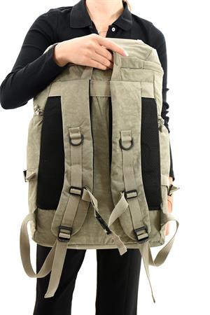 Büyük Boy Ultra Hafif Çok Bölmeli Dağcı Çantası Vizon (Model: 571-7D) 