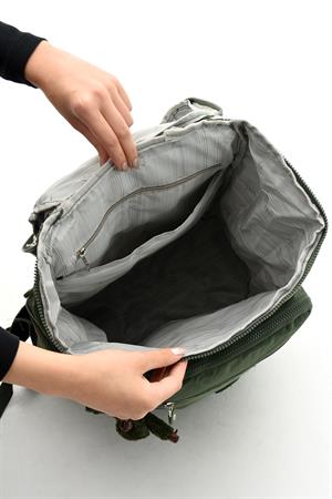Büyük Boy Ultra Hafif Çok Bölmeli Dağcı Çantası Yeşil (Model: 571-7D) 