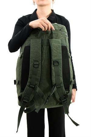 Büyük Boy Ultra Hafif Çok Bölmeli Dağcı Çantası Yeşil (Model: 571-7D) 