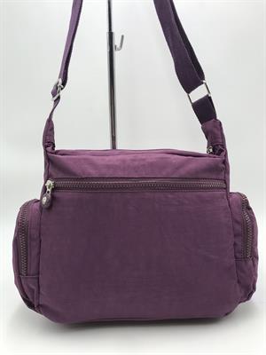 Çapraz Askılı Ultra Hafif Çok Cepli Omuz Çantası Mor (Model: 571-6F)