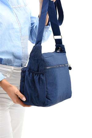 Çapraz Askılı Ultra Hafif Çok Cepli Bayan Omuz Çantası Laci (Model: 571-6A) 