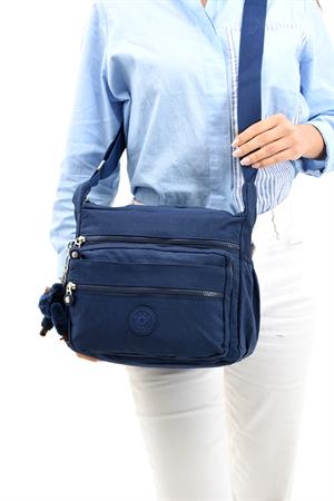 Çapraz Askılı Ultra Hafif Çok Cepli Bayan Omuz Çantası Laci (Model: 571-6A) 