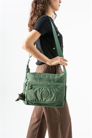 Çapraz Askılı Ultra Hafif Çok Cepli Omuz Çantası Gri(Model: 571-6B) 