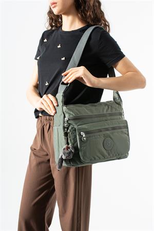 Çapraz Askılı Ultra Hafif Çok Cepli Bayan Omuz Çantası Gri(Model: 571-6B) 