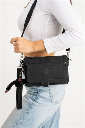 Çapraz Askılı Ultra Hafif Çok Cepli Omuz Çantası Siyah (Model: 571-6J)