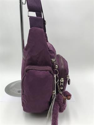 Çapraz Askılı Ultra Hafif Çok Cepli Omuz Çantası Mor (Model: 571-6F)