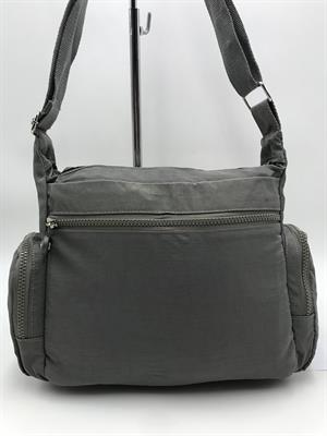 Çapraz Askılı Ultra Hafif Çok Cepli Bayan Omuz Çantası  Gri (Model: 571-6F)