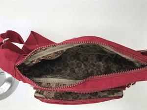Çapraz Askılı Ultra Hafif Çok Cepli Omuz Çantası Kırmızı (Model: 571-6F)