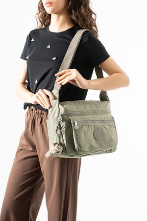 Çapraz Askılı Ultra Hafif Çok Cepli Omuz Çantası Vizon (Model: 571-6B) 
