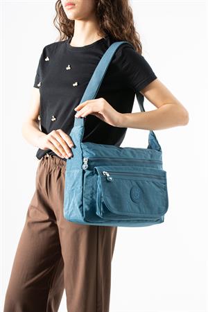 Çapraz Askılı Ultra Hafif Çok Cepli Omuz Çantası Mavi (Model: 571-6B)
