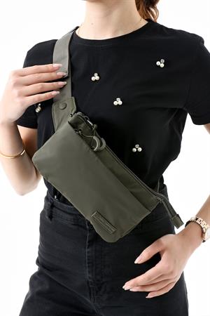 Çok Cepli Bel Çantası Unisex Haki (Model: 571-13-9R)