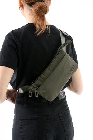 Çok Cepli Bel Çantası Unisex Haki (Model: 571-13-9R)