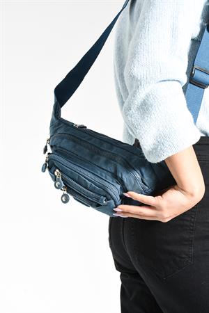 Çok Cepli Bel Çantası Unisex Mavi (Model: 571-7F) 