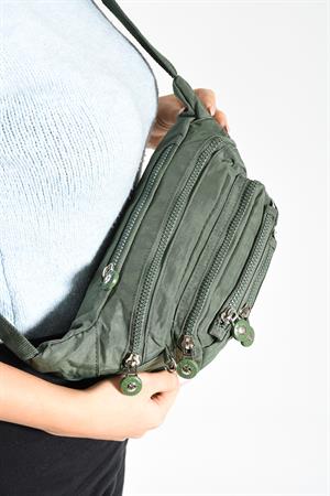 Çok Cepli Bel Çantası Unisex Yeşil (Model: 571-7F) 