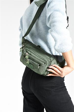 Çok Cepli Bel Çantası Unisex Yeşil (Model: 571-7F) 