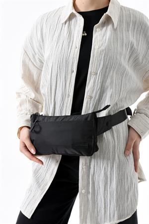 Çok Cepli Bel Çantası Unisex Siyah (Model: 571-13-9R)