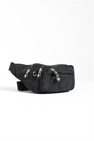 Çok Cepli Bel Çantası Unisex Siyah (Model: 571-7F) 