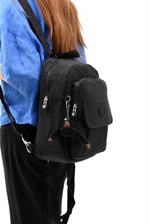 Hem Sırt Hem Göğüs  Spor Genç Kadın Çantası Siyah (Model: 571-8D) 