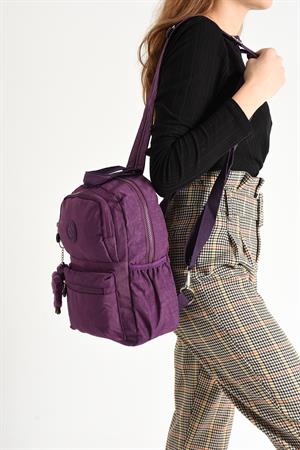 Hem Sırt Hem Göğüs Spor Genç Kadın Çantası Mor (Model: 571-8C) 