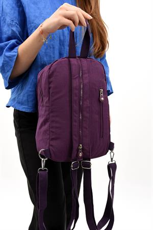 Hem Sırt Hem Göğüs  Spor Genç Kadın Çantası Mor (Model: 571-8D)