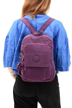 Hem Sırt Hem Göğüs  Spor Genç Kadın Çantası Mor (Model: 571-8D)