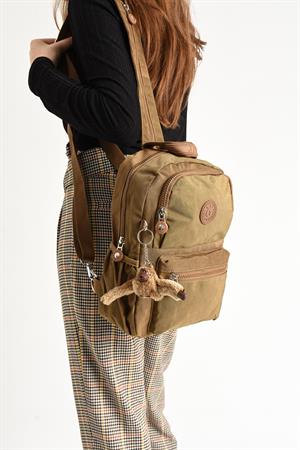 Hem Sırt Hem Göğüs Spor Genç Kadın Çantası Taba (Model: 571-8C)