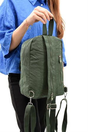 Hem Sırt Hem Göğüs  Spor Genç Kadın Çantası Yeşil (Model: 571-8D)