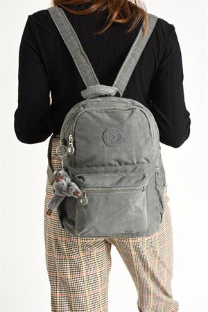 Hem Sırt Hem Göğüs Spor Genç Kadın Çantası Gri (Model: 571-8C) 