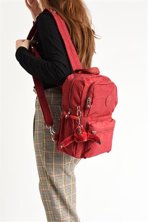 Hem Sırt Hem Göğüs Spor Genç Kadın Çantası Kırmızı (Model: 571-8C) 