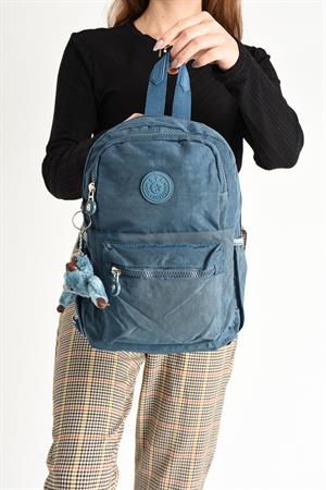 Hem Sırt Hem Göğüs Spor Genç Kadın Çantası Mavi (Model: 571-8C) 