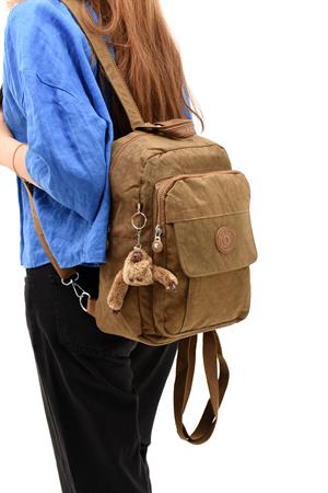 Hem Sırt Hem Göğüs  Spor Genç Kadın Çantası Taba (Model: 571-8D)