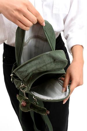 İki Bölmeli Unisex Göğüs (Bodybag) Çantası Yeşil (Model: 571-8B) 