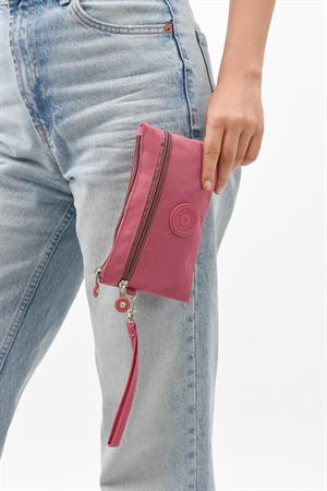 İki Bölmeli Cüzdan Telefonluk Pembe (Model: 571-15D)