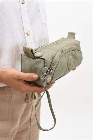 İki Bölmeli Kalemlik (Yıkanabilir ve Su Geçirmez, Makyaj Çantası ) Vizon (Model: 571-15J)