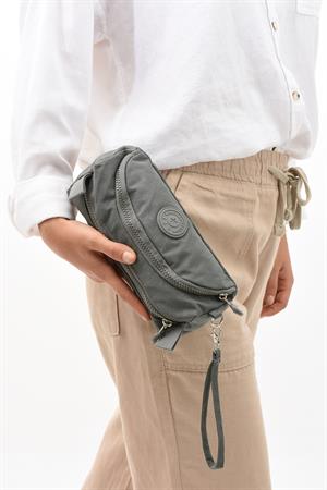 İki Bölmeli Kalemlik (Yıkanabilir ve Su Geçirmez, Makyaj Çantası ) Gri (Model: 571-15J)