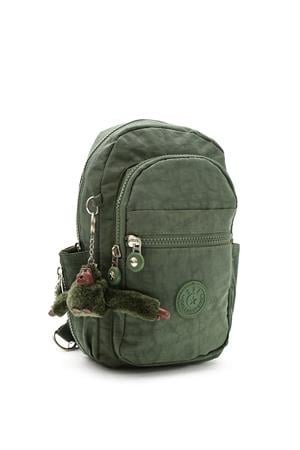 İki Bölmeli Unisex Göğüs (Bodybag) Çantası Yeşil (Model: 571-8B) 